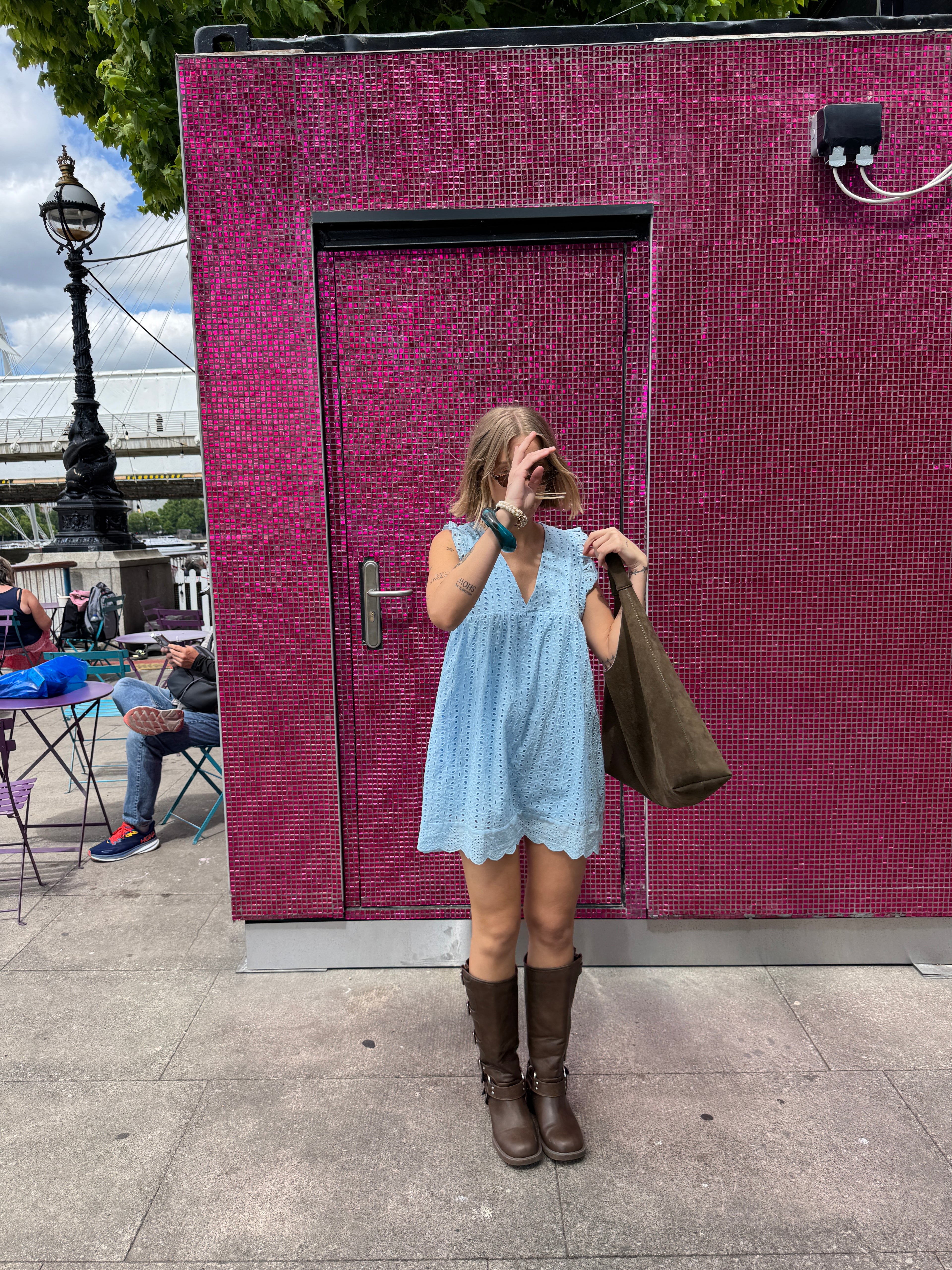 Baby Blue Lace Playsuit