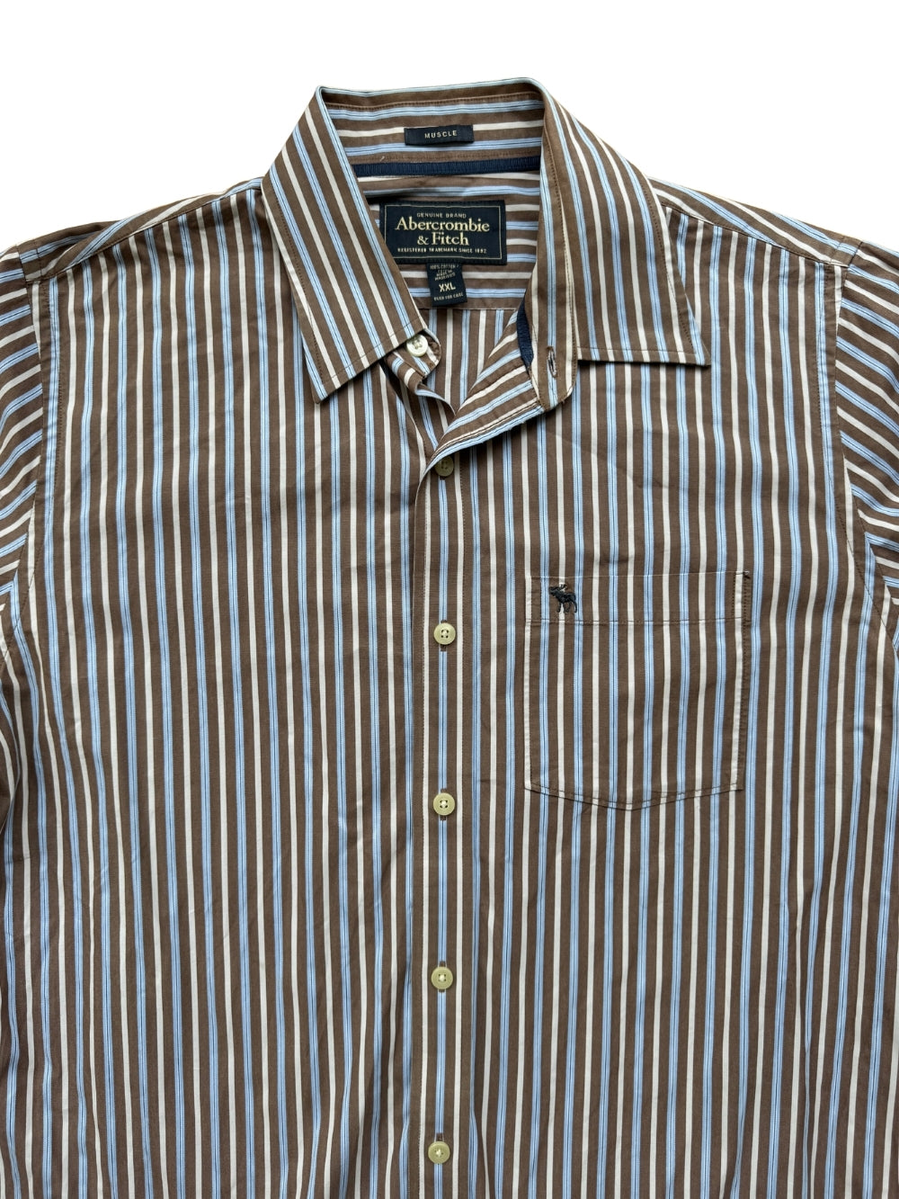 Abercrombie & Fitch Striped Button Up