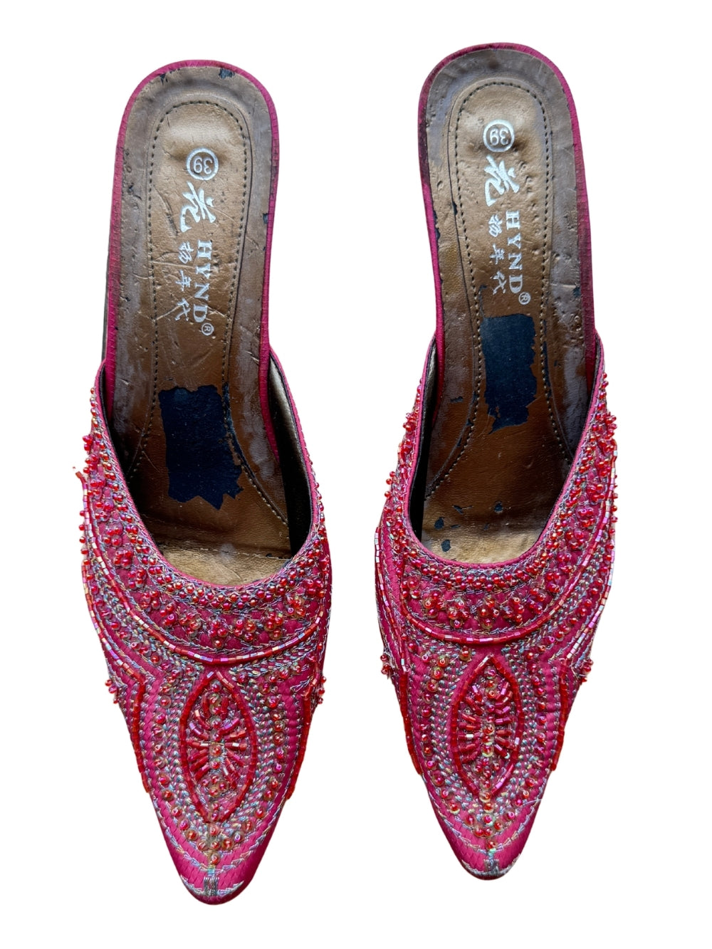 Beaded Kitten Heels