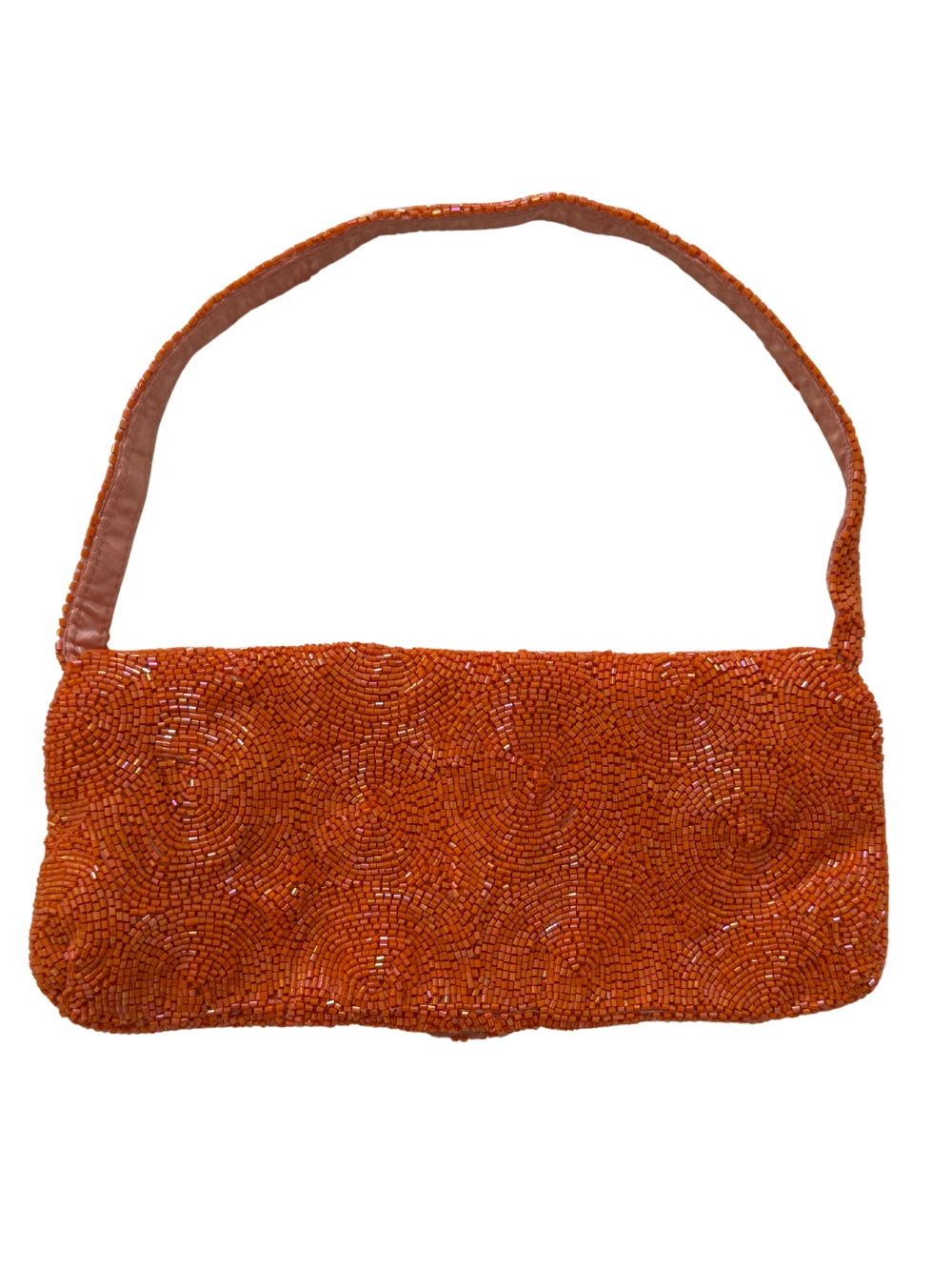 Beaded Orange Handbag