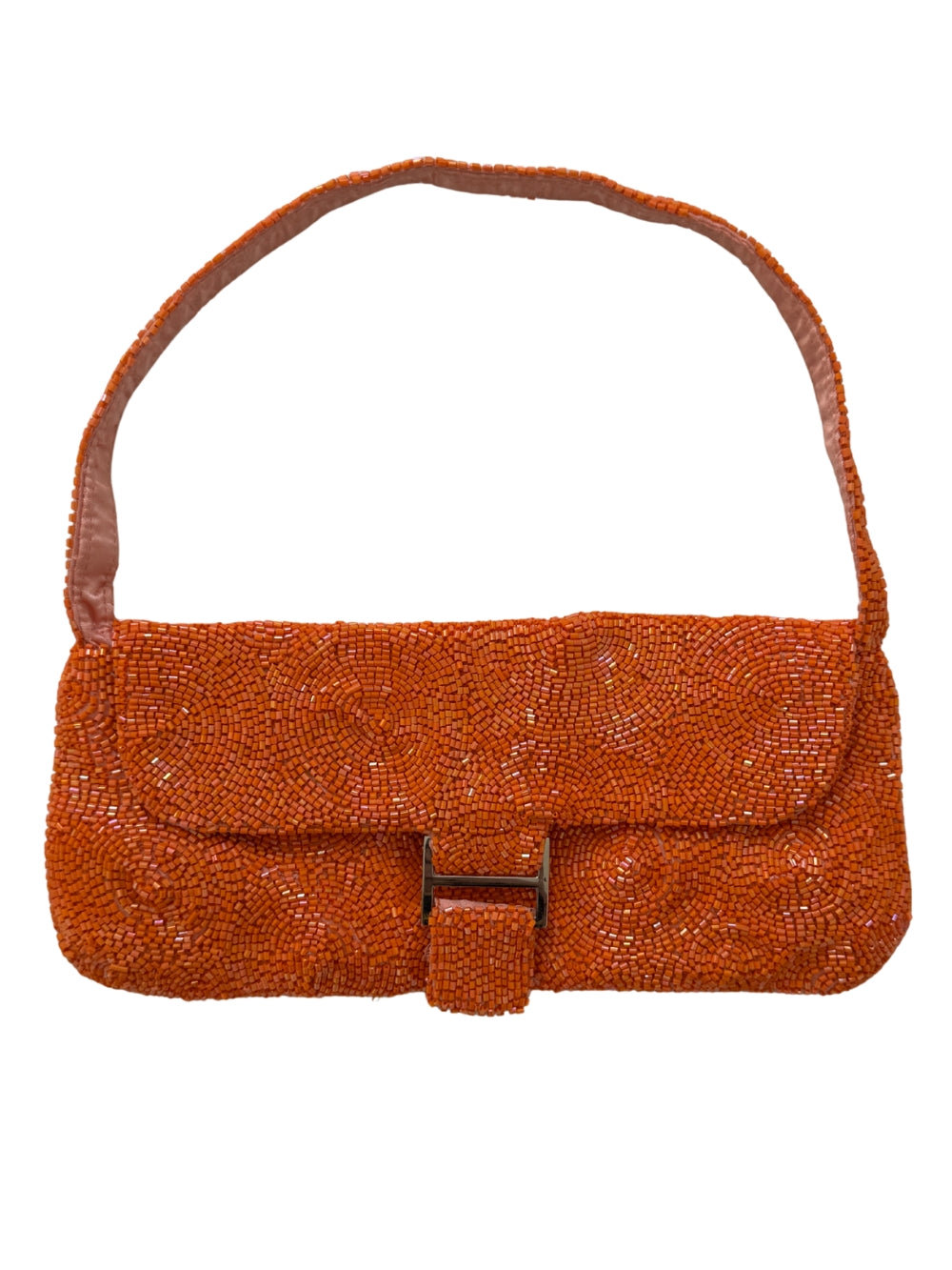 Beaded Orange Handbag