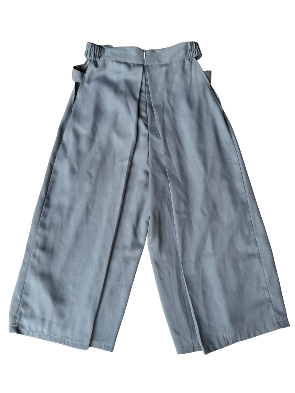 Pleated Wide Leg Capris