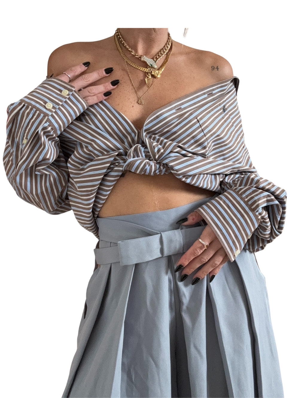 Abercrombie & Fitch Striped Button Up