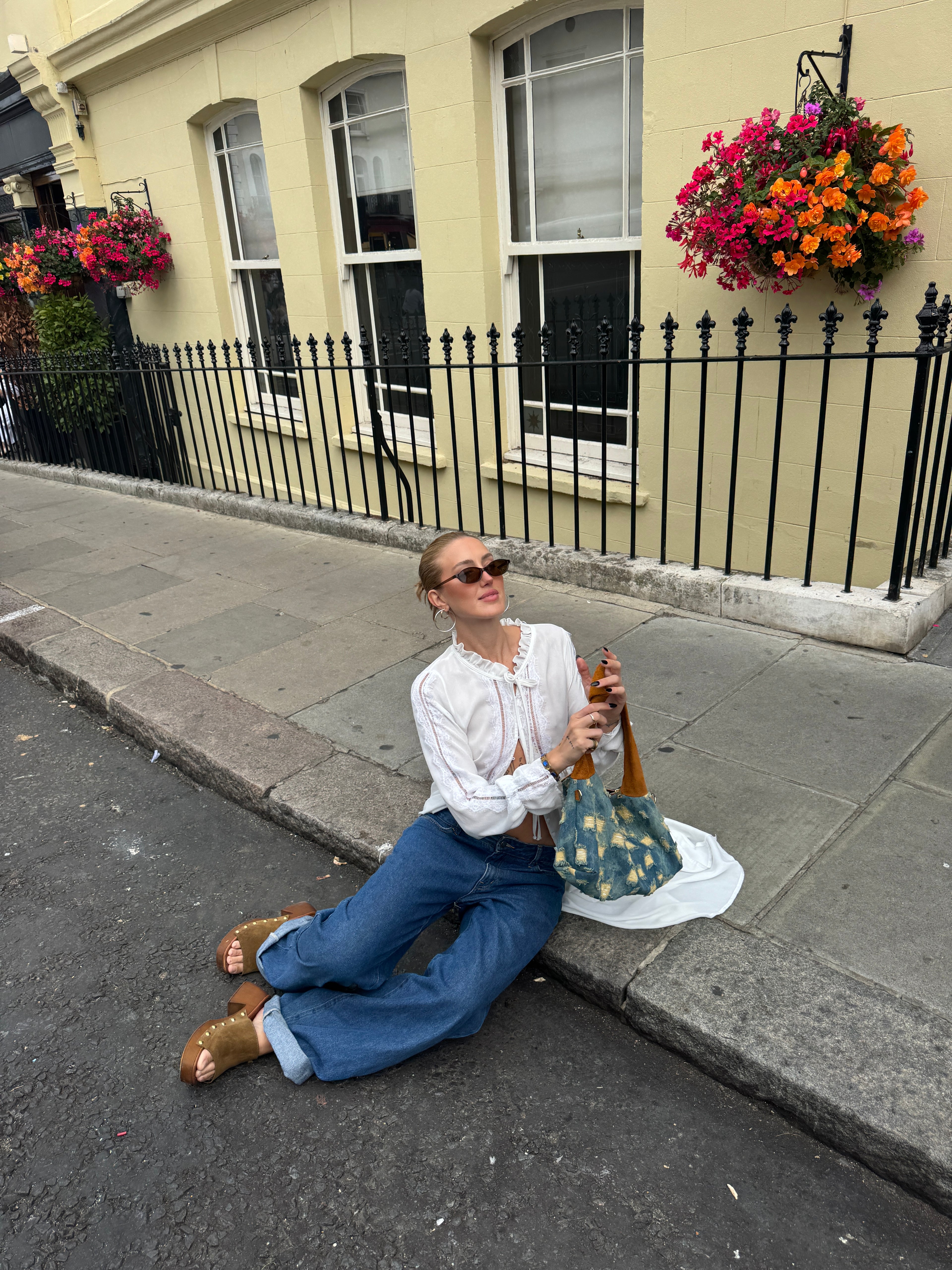 Vintage Style Long Blouse