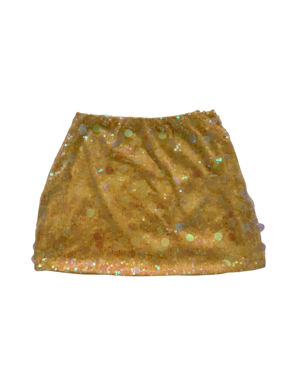 Yellow Sequin Skirt